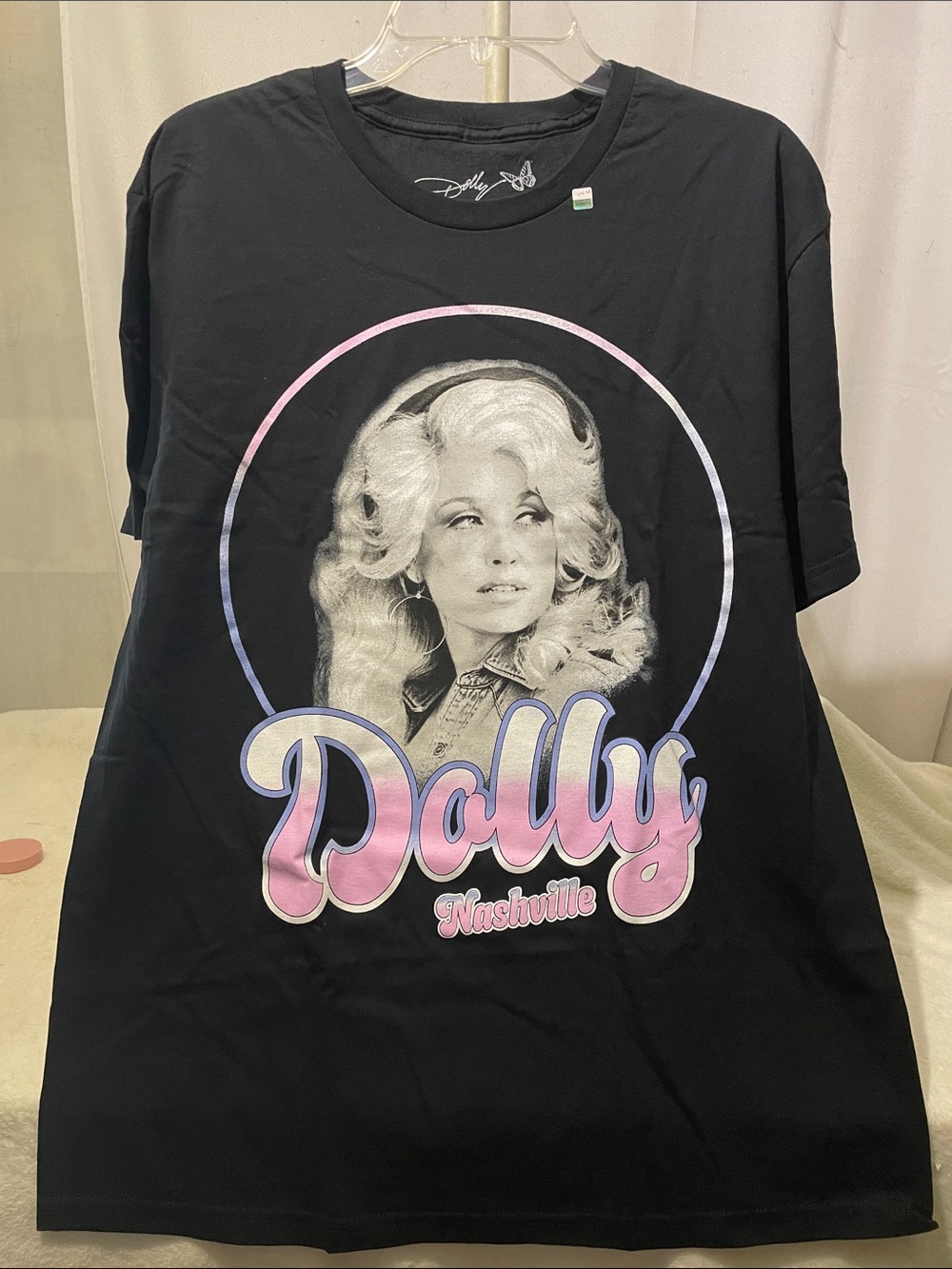 Dolly Black Short Sleeve Graphic Tee